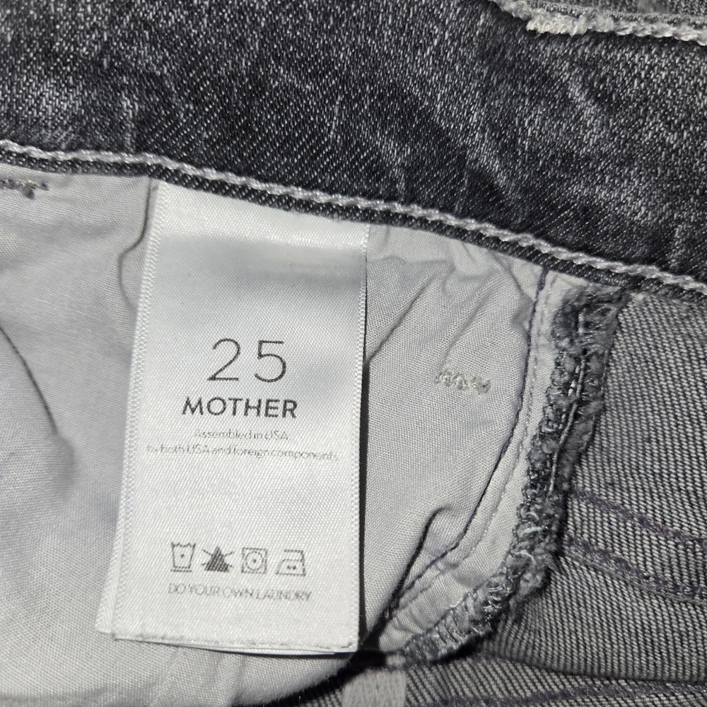 Mother The Hustler Crop Step Chew Jean Size 25 - Picture 8 of 10